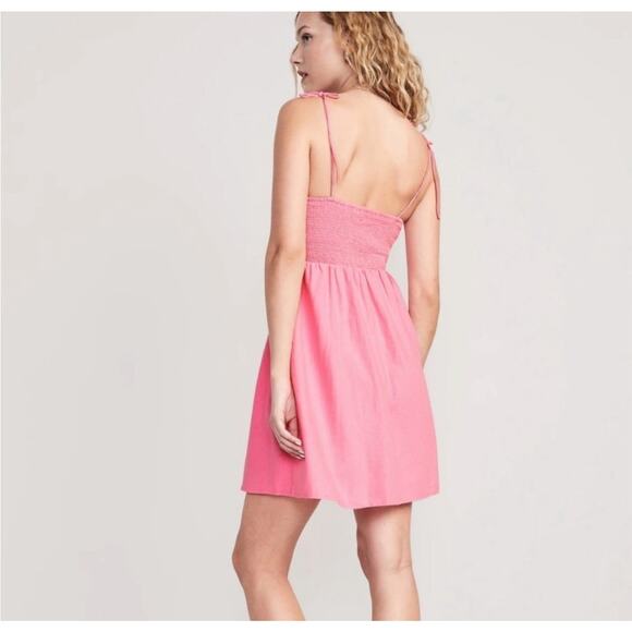 NWT Old Navy Fit & Flare Tie-Shoulder Mini Cami Dress Size XL - Picture 2 of 7